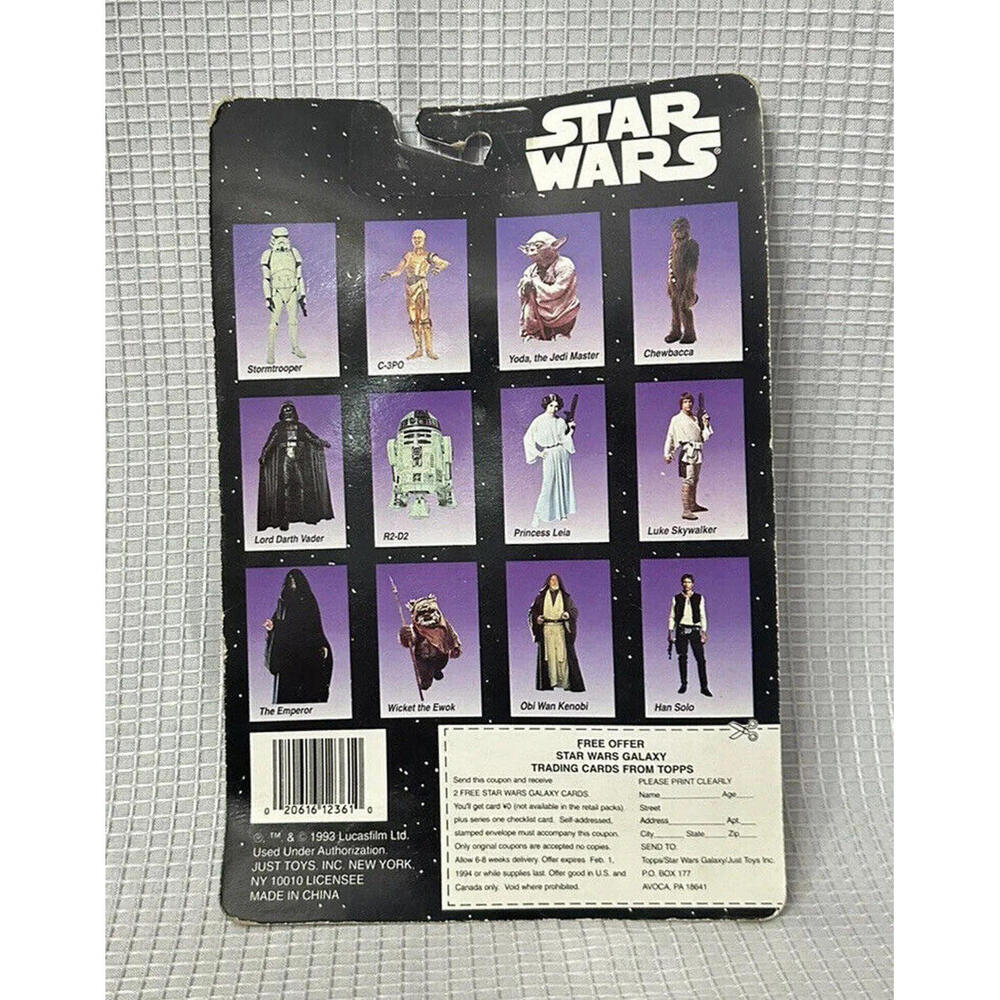 1994 Just Toys Star Wars Bend-Ems Darth Vader Action Figure & Trading Cards NIP - Picture 5 of 6